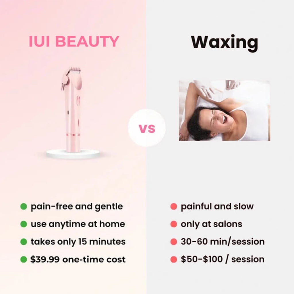 2-in-1 Painless Bikini Hair Trimmer